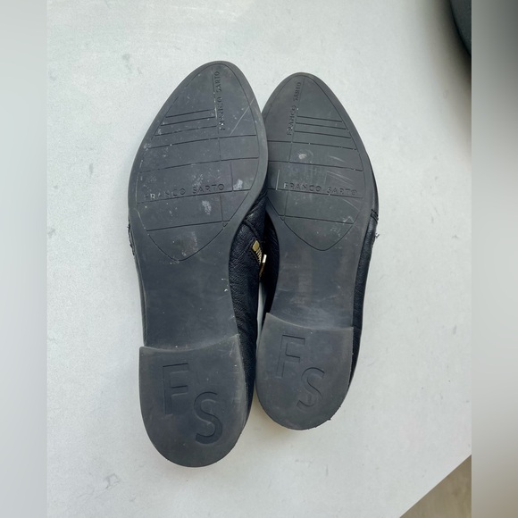 •Franco Sarto• black leather Kristof side zip loafers - Picture 6 of 7